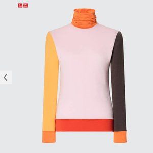 Uniqlo X Marni Heattech Colourblock Turtleneck NWOT Size M